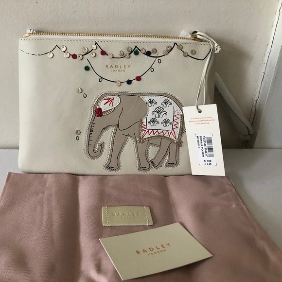 RADLEY LONDON DIWALI POUCH MEDIUM ZIP-TOP WRISTLET - Picture 8 of 8